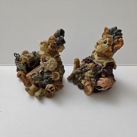 Boyds Bears Purrstone Clawdette Fuzzface & Wuly / Maddy Puddytat Cat Nap 1999 - Picture 3 of 16